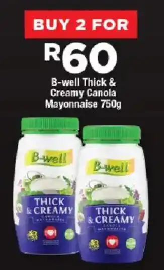 OK Foods B-well Thick & Creamy Canola Mayonnaise offer