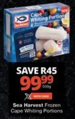 Checkers Hyper Sea Harvest Frozen Cape Whiting Portions offer