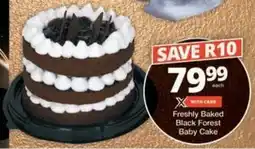 Checkers Hyper Freshly Baked Black Forest Baby Cake offer