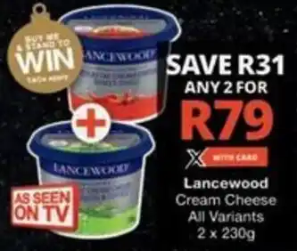 Checkers Hyper Lancewood Cream Cheese All Variants offer