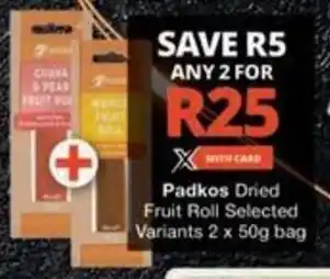 Checkers Hyper Padkos Dried Fruit Roll Selected Variants offer