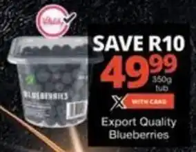 Checkers Hyper Export Quality Blueberries offer