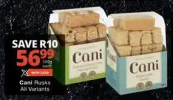 Checkers Hyper Cani Rusks All Variants offer