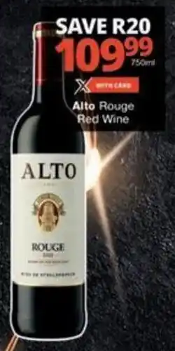 Checkers Hyper Alto Rouge Red Wine offer