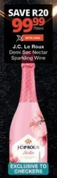 Checkers Hyper J.C. Le Roux Demi Sec Nectar Sparkling Wine offer