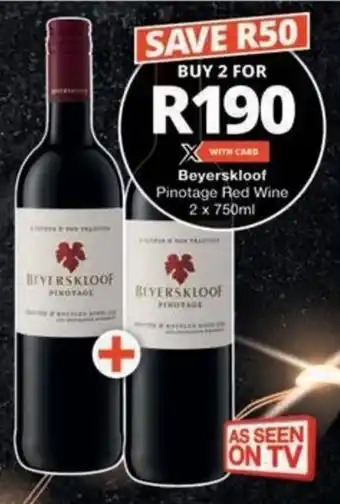 Checkers Hyper Beyerskloof Pinotage Red Wine offer