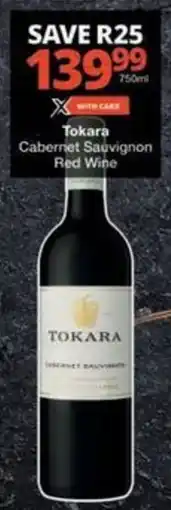 Checkers Hyper Tokara Cabernet Sauvignon Red Wine offer
