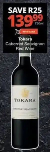 Checkers Hyper Tokara Cabernet Sauvignon Red Wine offer