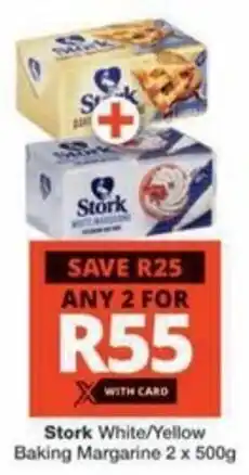 Checkers Hyper Stork White/ Yellow Baking Margarine offer