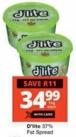 Checkers Hyper D'lite 37% Fat Spread offer