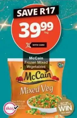Checkers Hyper McCain Frozen Mixed Vegetables offer