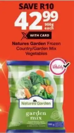 Checkers Hyper Natures Garden Frozen Country/ Garden Mix Vegetables offer
