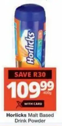 Checkers Hyper Horlicks Malt Based Drink Powder offer