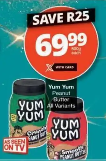 Checkers Hyper Yum Yum Peanut Butter All Variants offer