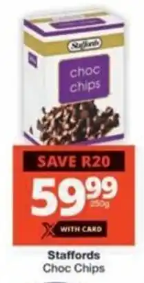 Checkers Hyper Staffords Choc Chips offer