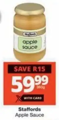 Checkers Hyper Staffords Apple Sauce offer