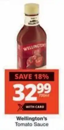Checkers Hyper Wellington's Tomato Sauce offer
