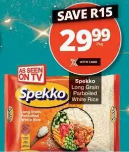 Checkers Hyper Spekko Long Grain Parboiled White Rice offer