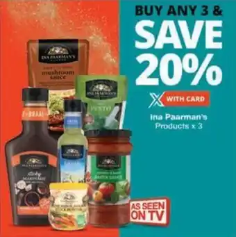 Checkers Hyper Ina Paarman's Products offer