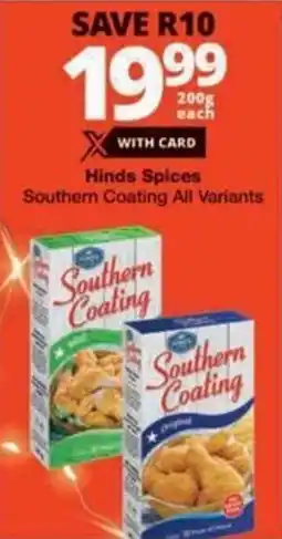 Checkers Hyper Hinds Spices Southern Coating All Variants offer