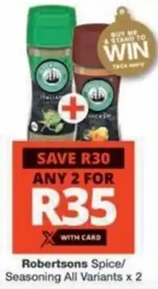 Checkers Hyper Robertsons Spice/ Seasoning All Variants offer