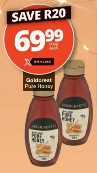Checkers Hyper Goldcrest Pure Honey offer