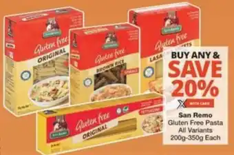 Checkers Hyper San Remo Gluten Free Pasta All Variants offer