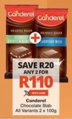 Checkers Hyper Canderel Chocolate Slab All Variants offer