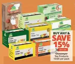 Checkers Hyper Closemyer Tea Products offer