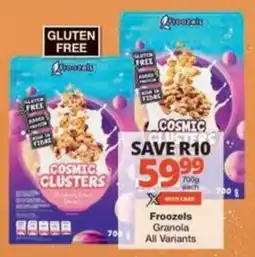 Checkers Hyper Froozels Granola All Variants offer