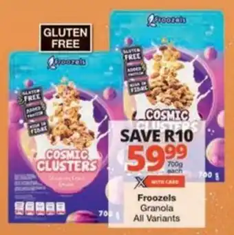 Checkers Hyper Froozels Granola All Variants offer