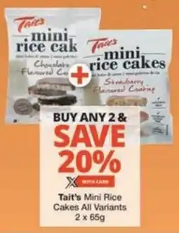 Checkers Hyper Tait's Mini Rice Cakes All Variants offer