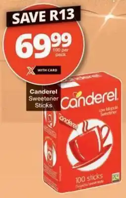 Checkers Hyper Canderel Sweetener Sticks offer