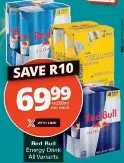 Checkers Hyper Red Bull Energy Drink All Variants offer