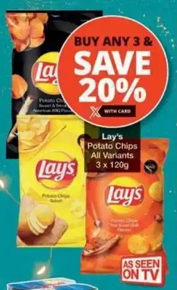 Checkers Hyper Lay's Potato Chips All Variants offer