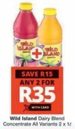 Checkers Hyper Wild Island Dairy Blend Concentrate All Variants offer