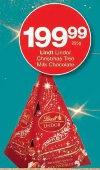 Checkers Hyper Lindt Lindor Christmas Tree Milk Chocolate offer