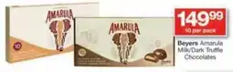 Checkers Hyper Beyers Amarula Milk/ Dark Truffle Chocolates offer