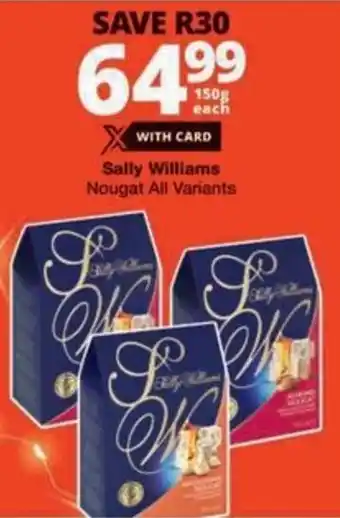 Checkers Hyper Sally Williams Nougat All Variants offer