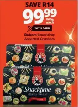 Checkers Hyper Bakers Snacktime Assorted Crackers offer