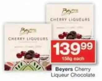 Checkers Hyper Beyers Cherry Liqueur Chocolate offer
