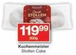 Checkers Hyper Kuchenmeister Stollen Cake offer
