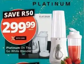 Checkers Hyper Platinum On The Go White Blender offer