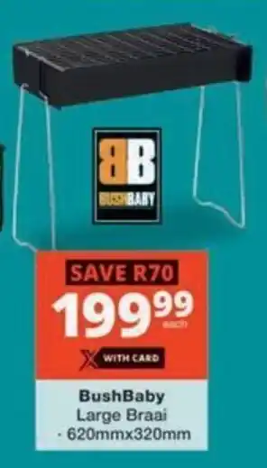 Checkers Hyper BushBaby Large Braai offer