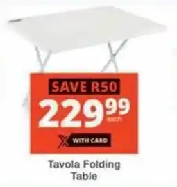 Checkers Hyper Tavola Folding Table offer
