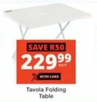 Checkers Hyper Tavola Folding Table offer