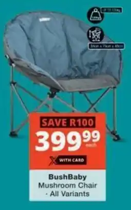 Checkers Hyper BushBaby Mushroom Chair offer