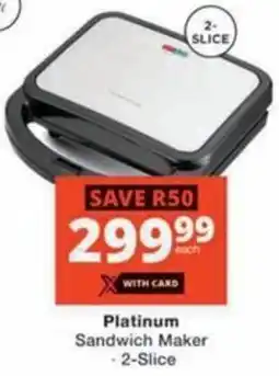 Checkers Hyper Platinum Sandwich Maker offer