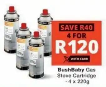 Checkers Hyper BushBaby Gas Stove Cartridge offer