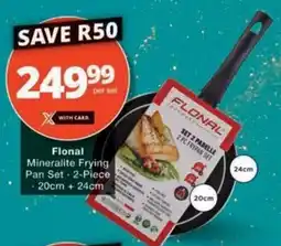 Checkers Hyper Flonal Mineralite Frying Pan Set offer